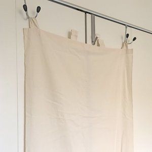 Pottery Barn Cream Cotton Curtain Panel w/ Loops 34 X 70.5"